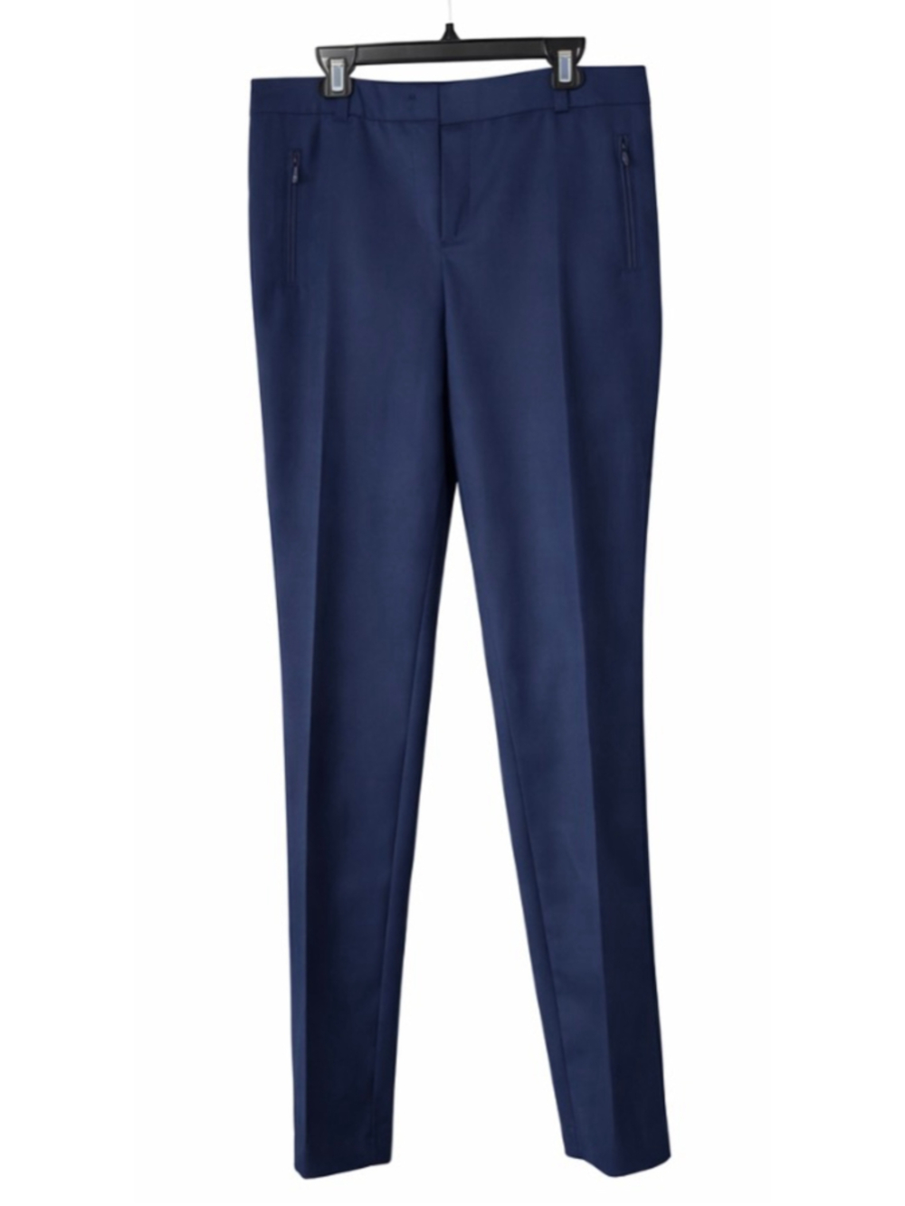 Akris Punto Blue Slim Tailored Pants Women’s US 10 Stretch Dress Trousers